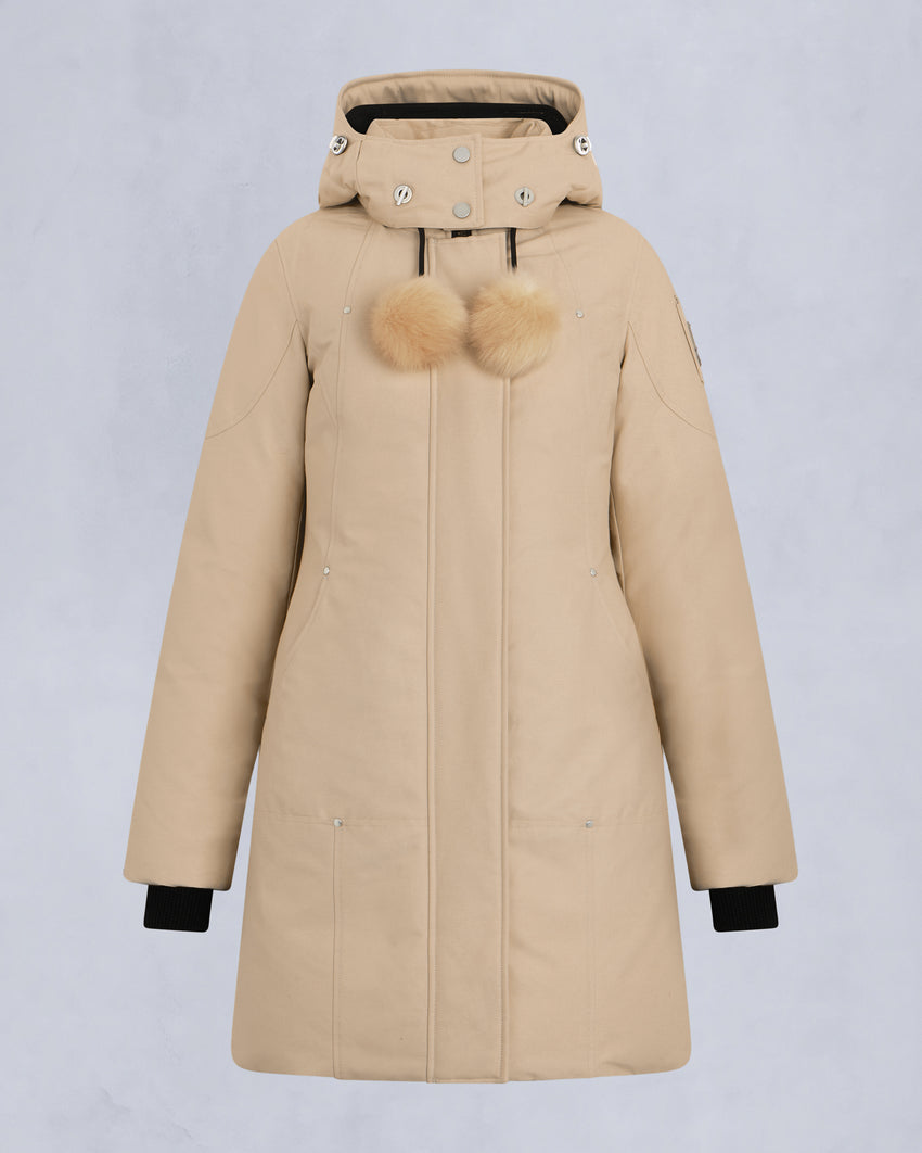 ORIGINAL STIRLING SHEARLING TRIM PARKA-SLATE/NATURAL