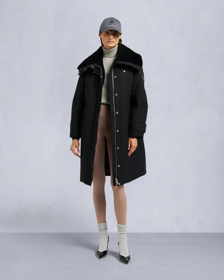 ORIGINAL STORM SHEARLING TRIM PARKA-DARK OLIVE/BLACK