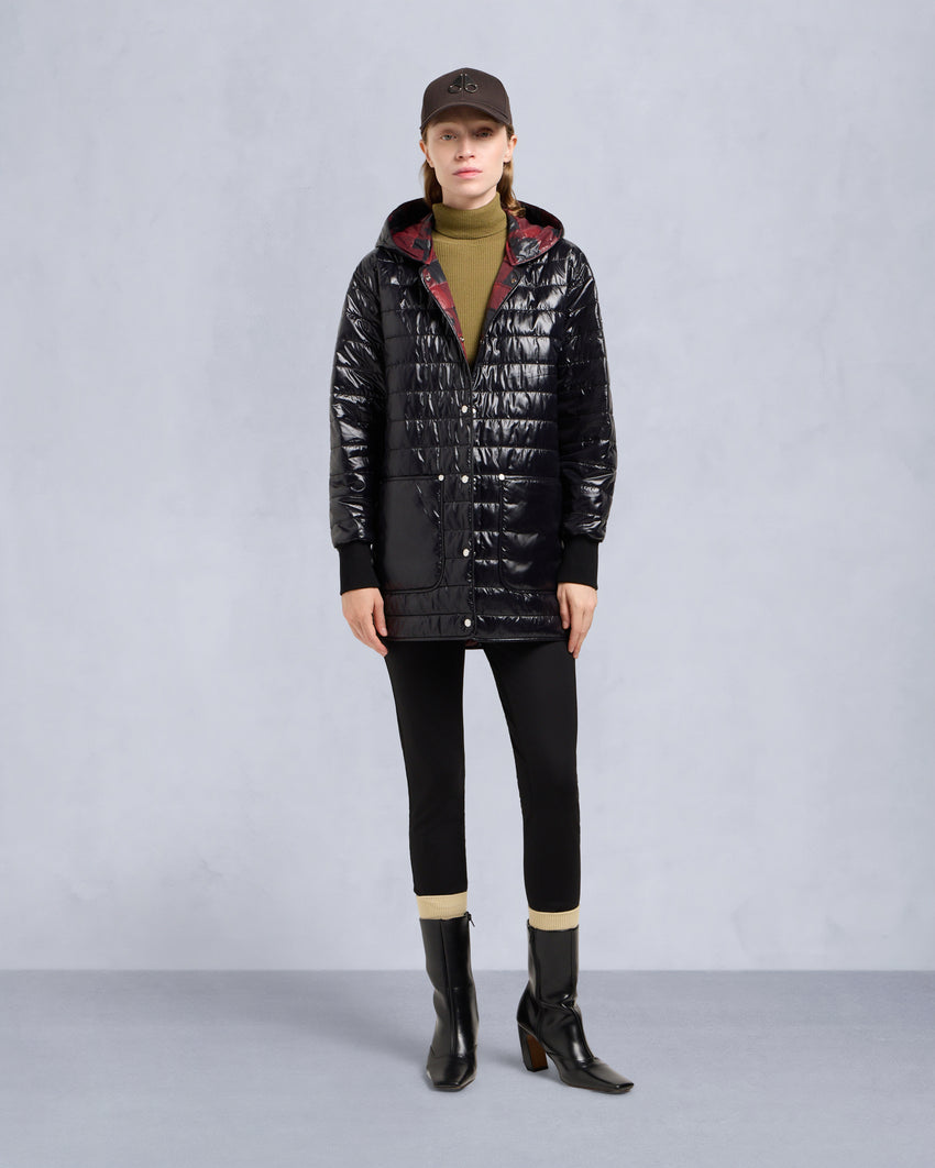ROSEMONT 3-IN-1 PARKA-BLACK/SUMAC PLAID