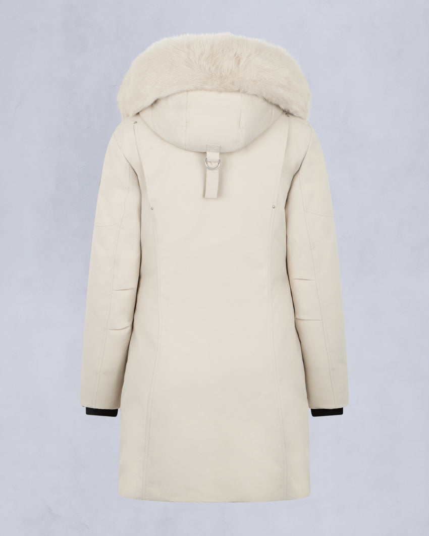 CLOUD SHEARLING TRIM PARKA-BLACK/BLACK