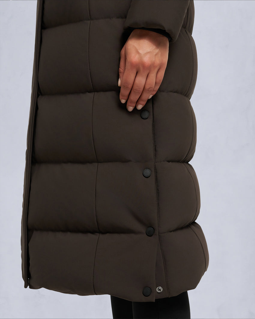 NYLUXE JOCADA PARKA-ESPRESSO/BLACK