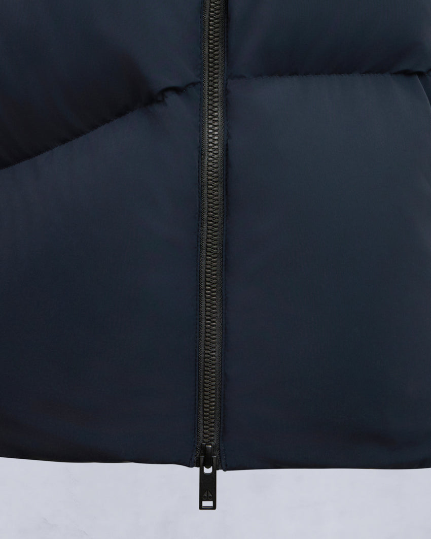 COOPER LAKE SHEARLING TRIM PARKA-BLACK/BLACK