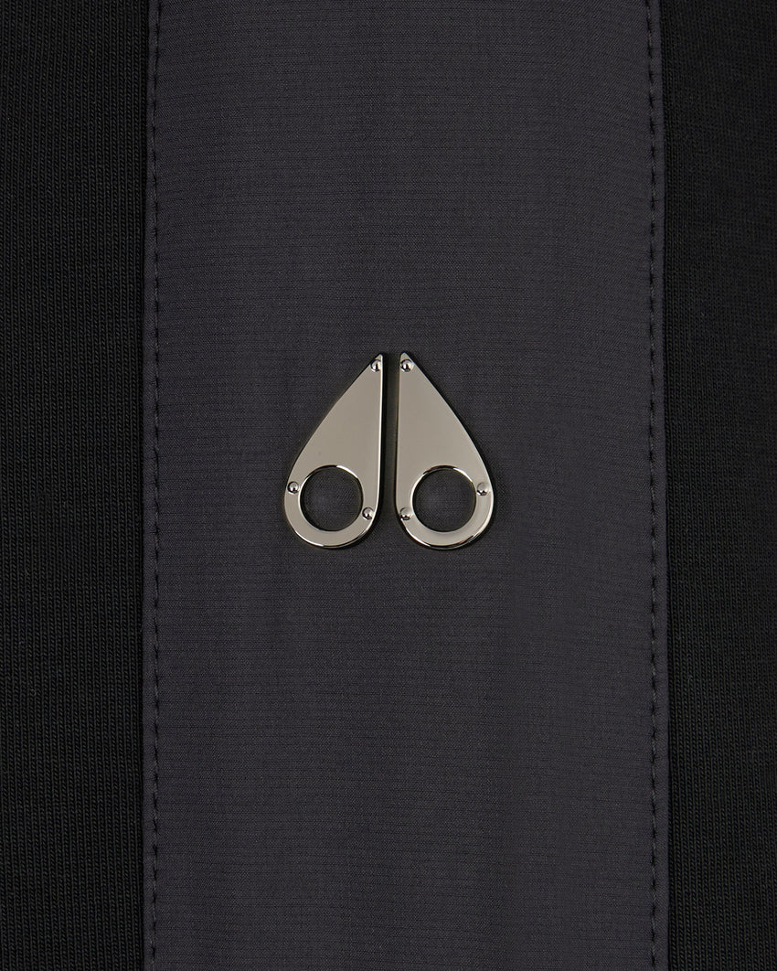 MIX MEDIA QUARTER ZIP SWEATER-ESPRESSO