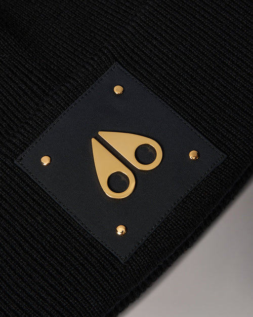 GOLD SERIES LOGO ICON BEANIE-BLACK