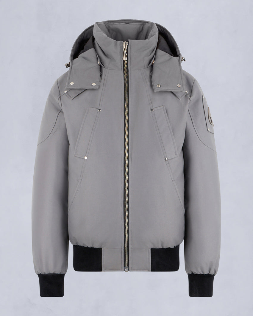 ORIGINAL BALLISTIC SHEARLING TRIM BOMBER JACKET-BLUESTONE/BLACK