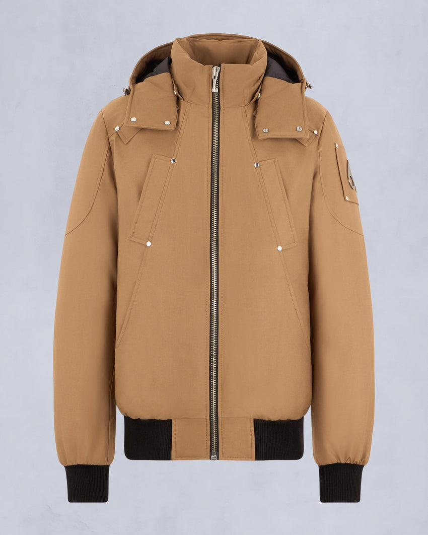 ORIGINAL BALLISTIC SHEARLING TRIM BOMBER JACKET-BLUESTONE/BLACK