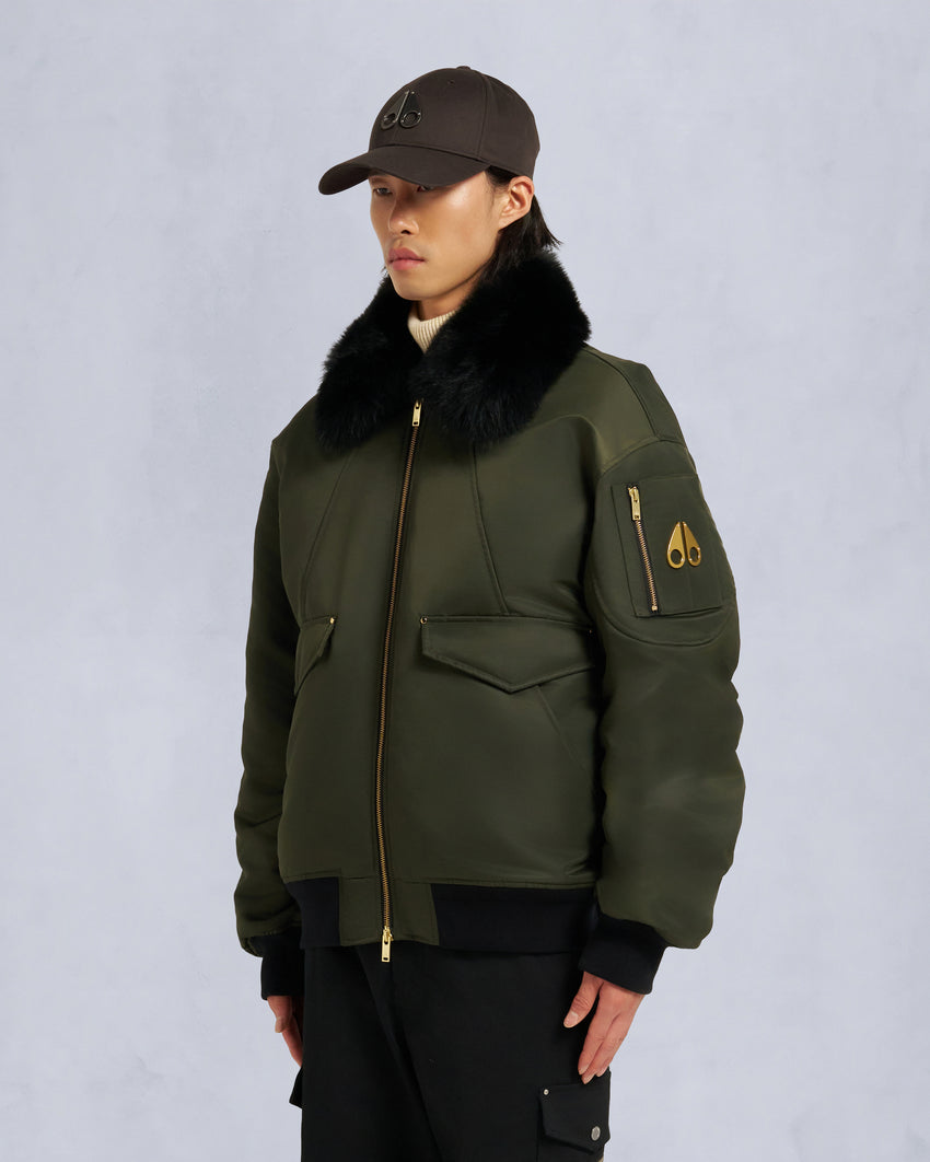 GOLD SERIES LUDO BOMBER JACKET-BLACK/BLACK