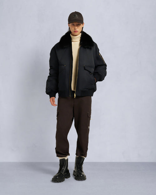 GOLD SERIES LUDO BOMBER JACKET-BLACK/BLACK