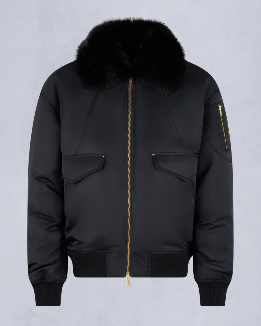 GOLD SERIES LUDO BOMBER JACKET-BLACK/BLACK