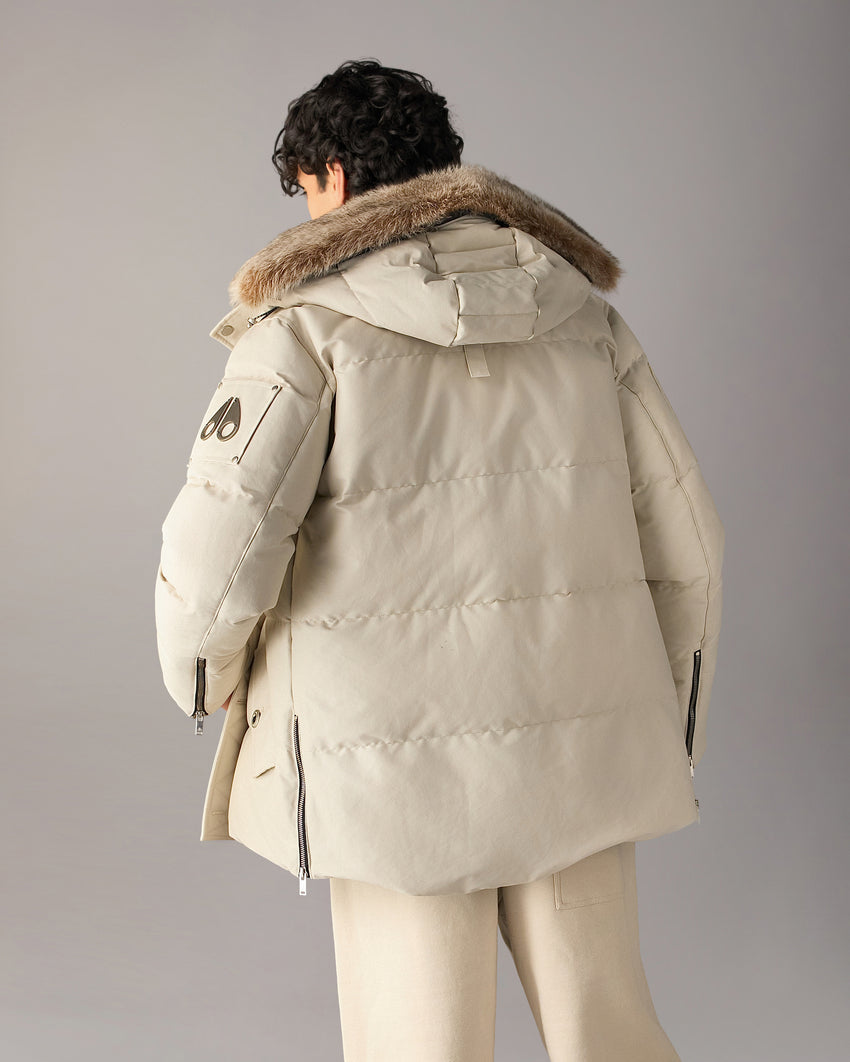 ORIGINAL SHEARLING TRIM 3Q JACKET-BLUESTONE/BLACK