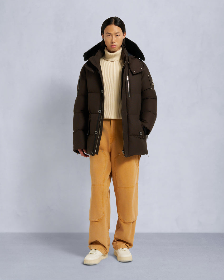 ORIGINAL SHEARLING TRIM 3Q JACKET-BLUESTONE/BLACK