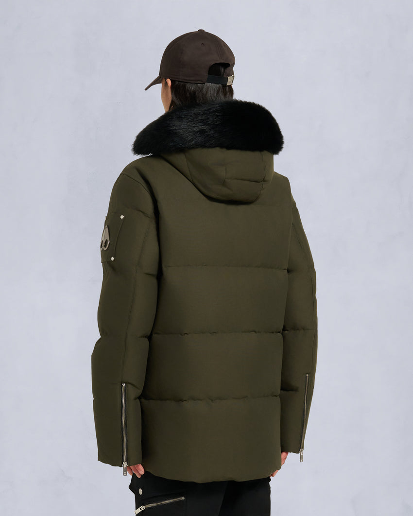 ORIGINAL SHEARLING TRIM 3Q JACKET-BLUESTONE/BLACK