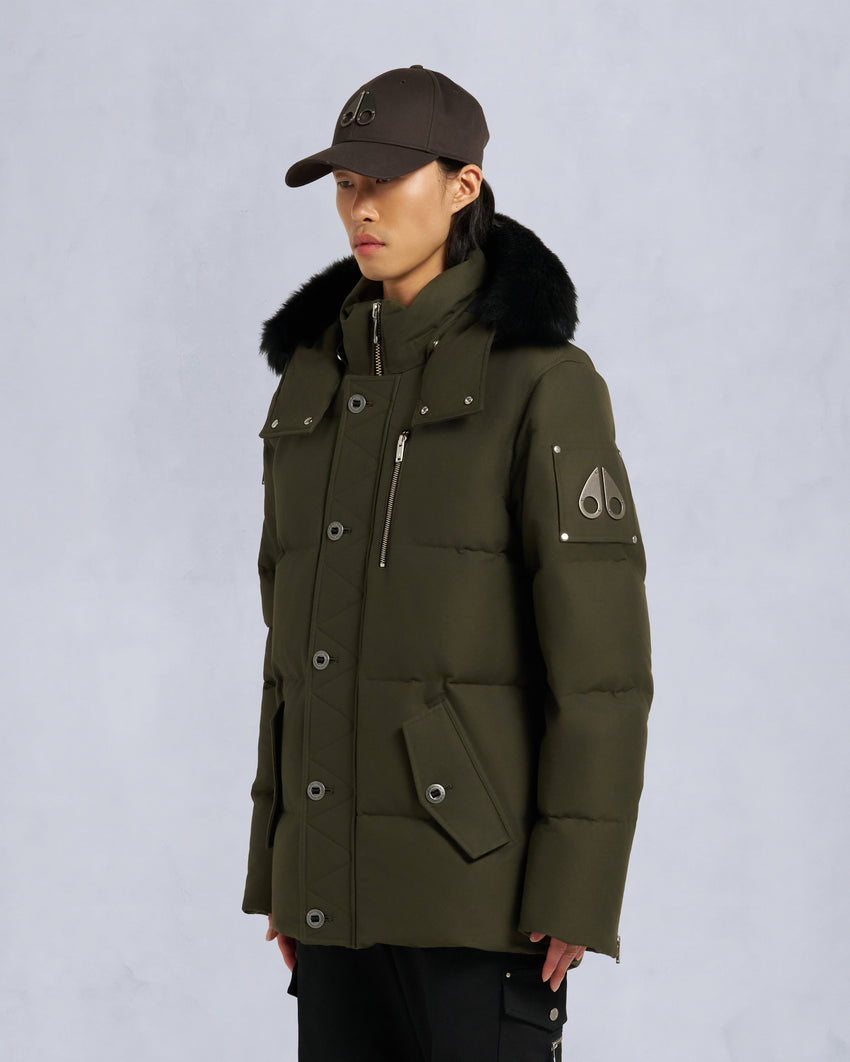 ORIGINAL SHEARLING TRIM 3Q JACKET-BLUESTONE/BLACK