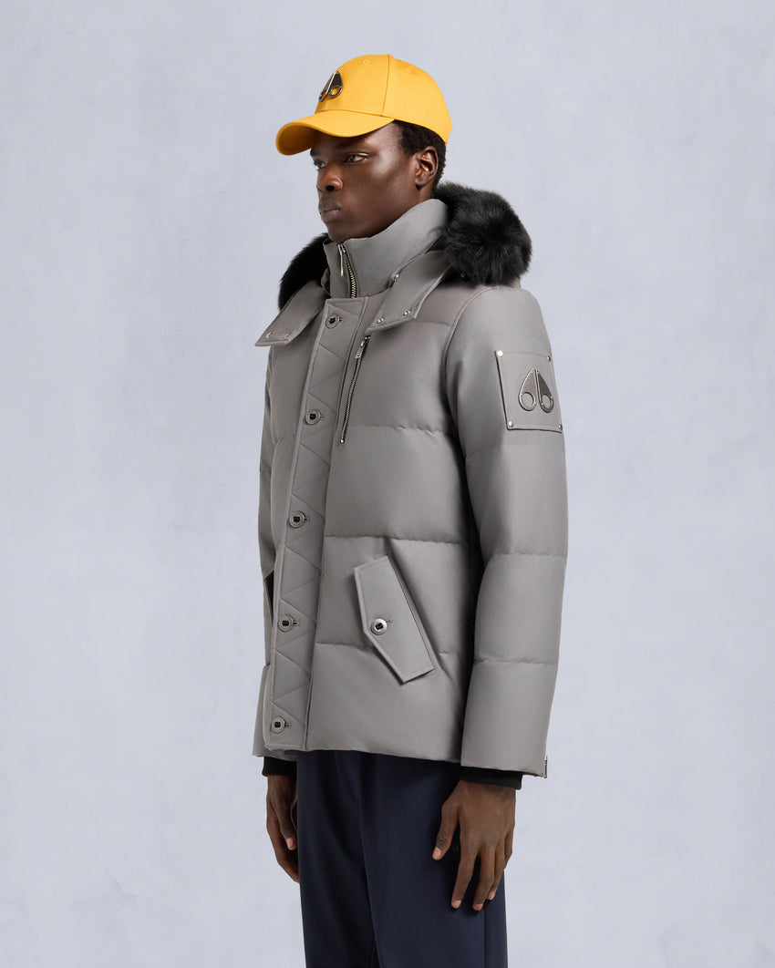 ORIGINAL SHEARLING TRIM 3Q JACKET-BLUESTONE/BLACK