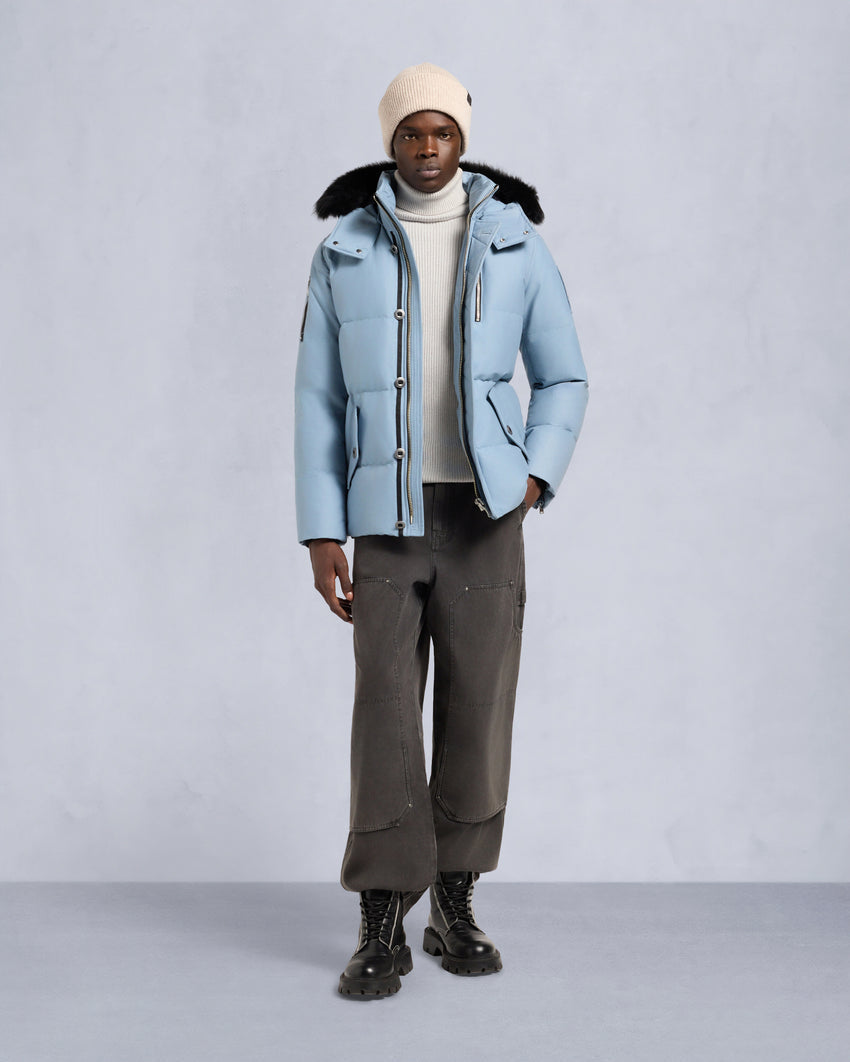 ORIGINAL SHEARLING TRIM 3Q JACKET-BLUESTONE/BLACK