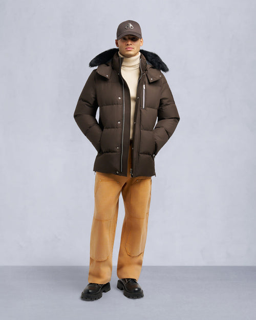 CLOUD SHEARLING TRIM 3Q JACKET-ESPRESSO/BLACK