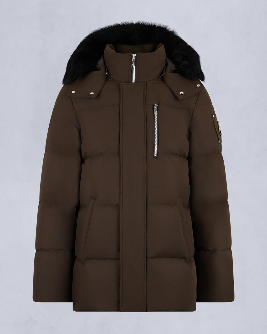 CLOUD SHEARLING TRIM 3Q JACKET-ESPRESSO/BLACK