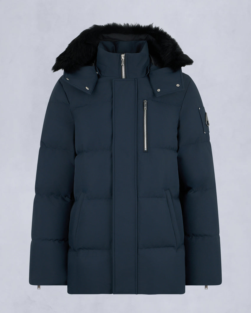 CLOUD SHEARLING TRIM 3Q JACKET-ESPRESSO/BLACK