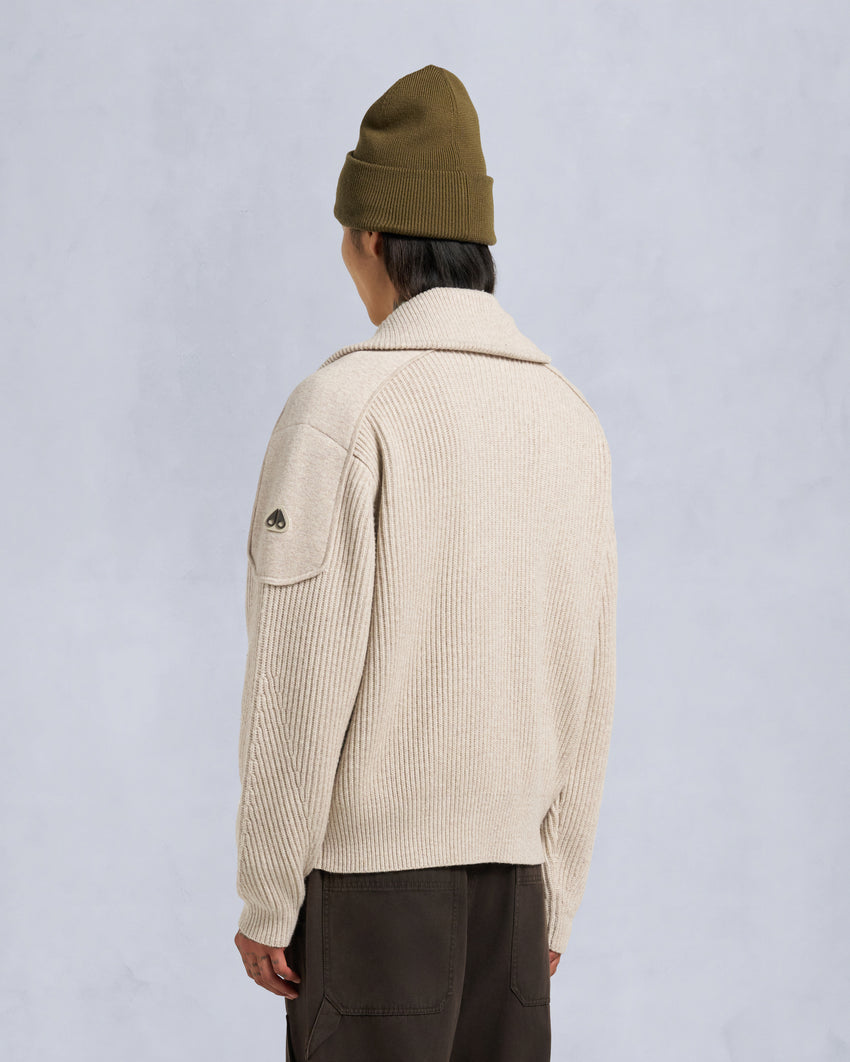 COLSON FULL-ZIP SWEATER-NAVY