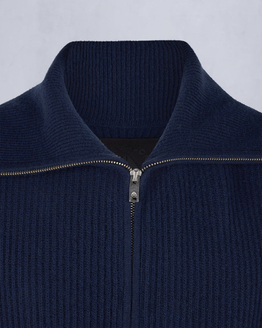 COLSON FULL-ZIP SWEATER-NAVY