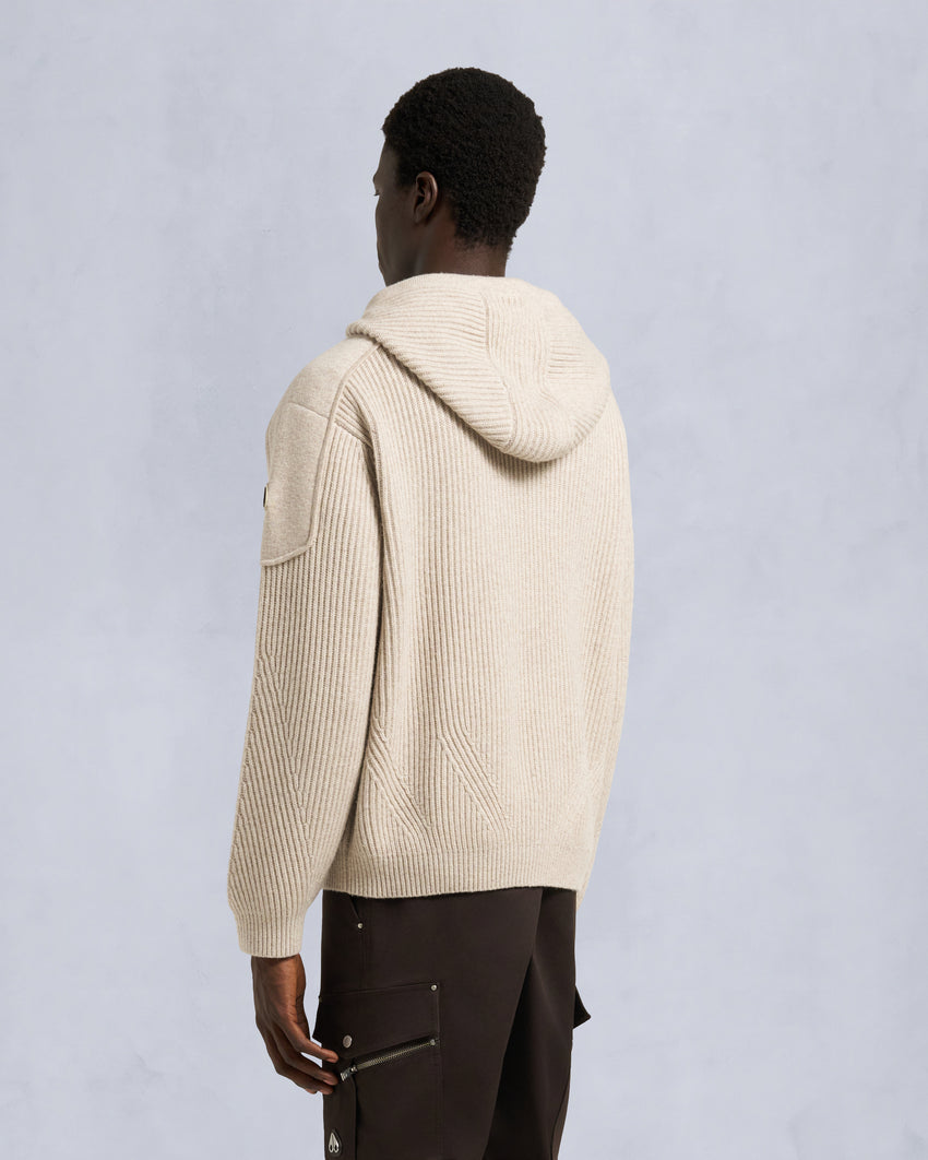 COLSON PULLOVER HOODIE-ALABASTER MELANGE