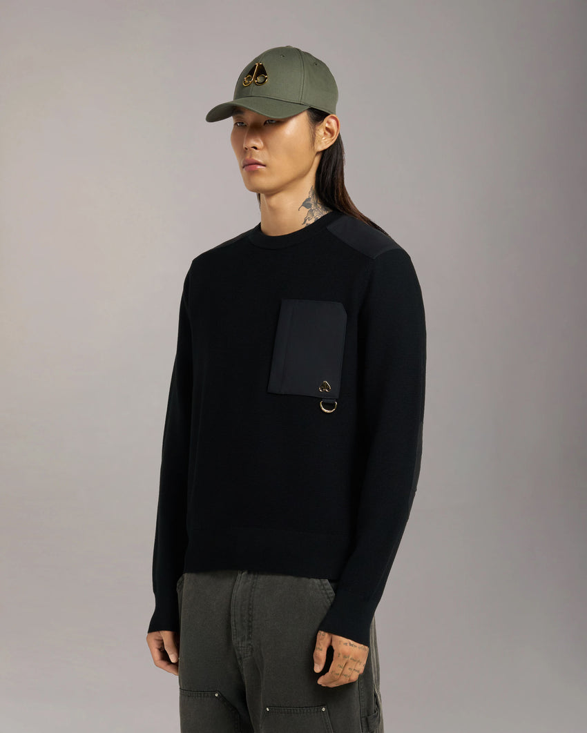 GOLD SERIES ELOWAN CREWNECK SWEATER-BLACK