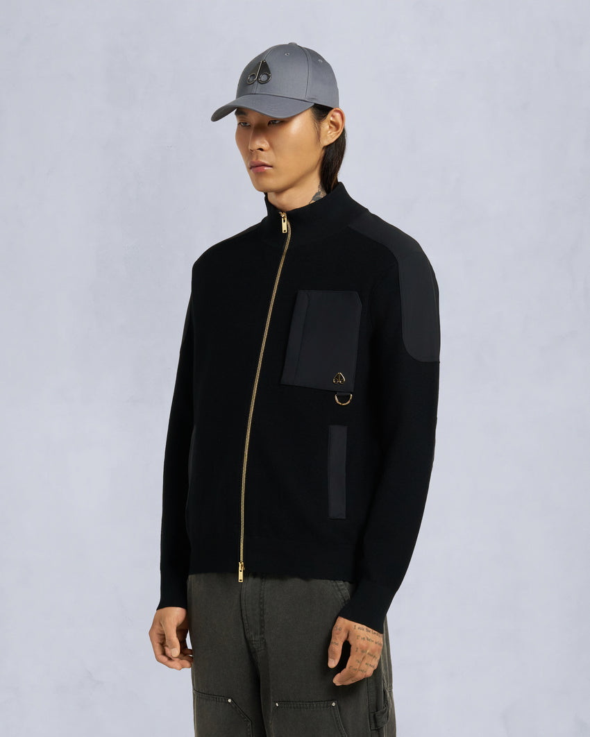 GOLD SERIES ELOWAN FULL-ZIP SWEATER-BLACK