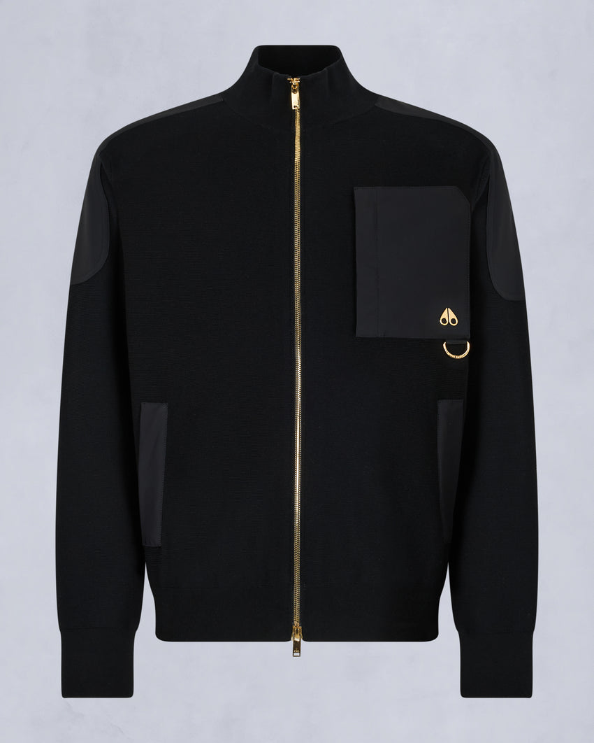 GOLD SERIES ELOWAN FULL-ZIP SWEATER-BLACK