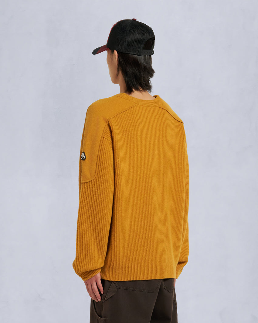 COLSON CREWNECK SWEATER-ALABASTER MELANGE