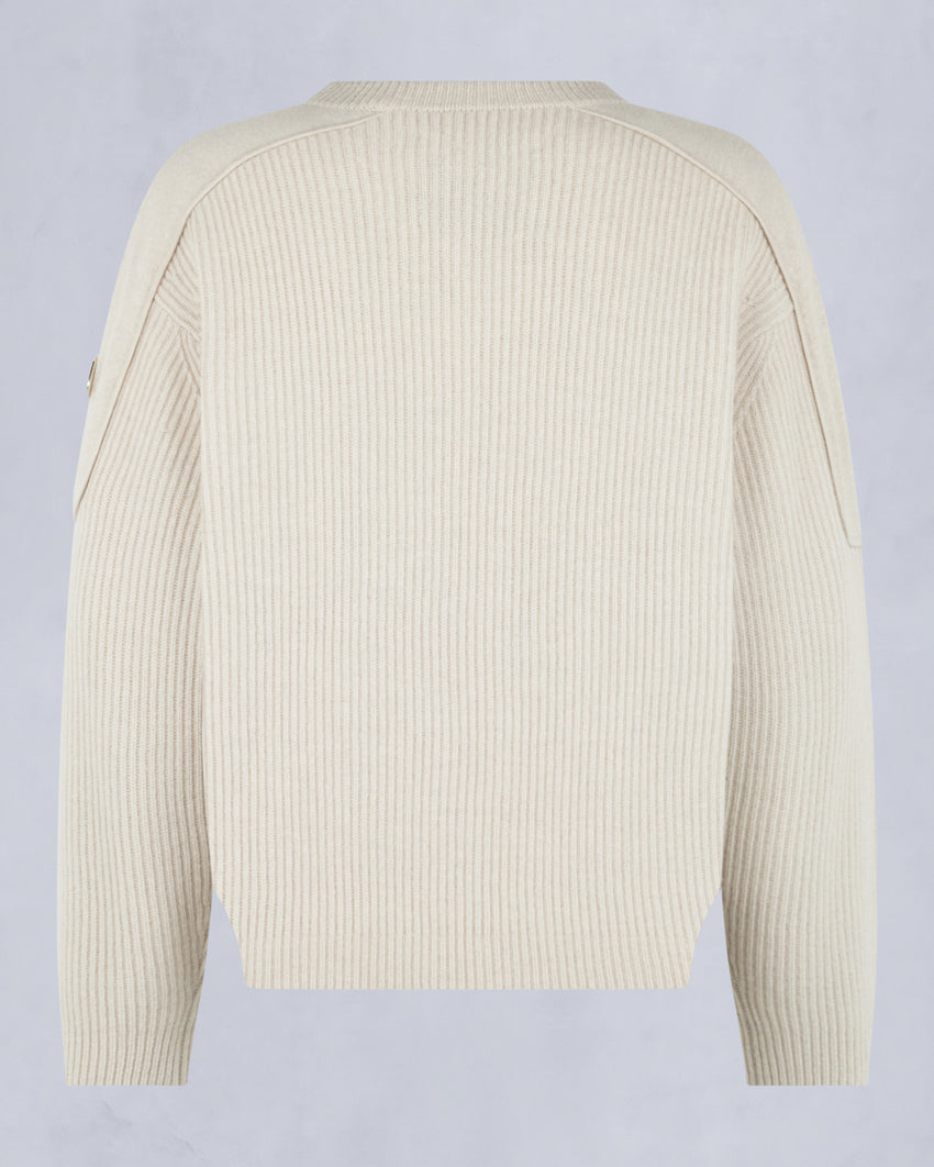 COLSON CREWNECK SWEATER-ALABASTER MELANGE