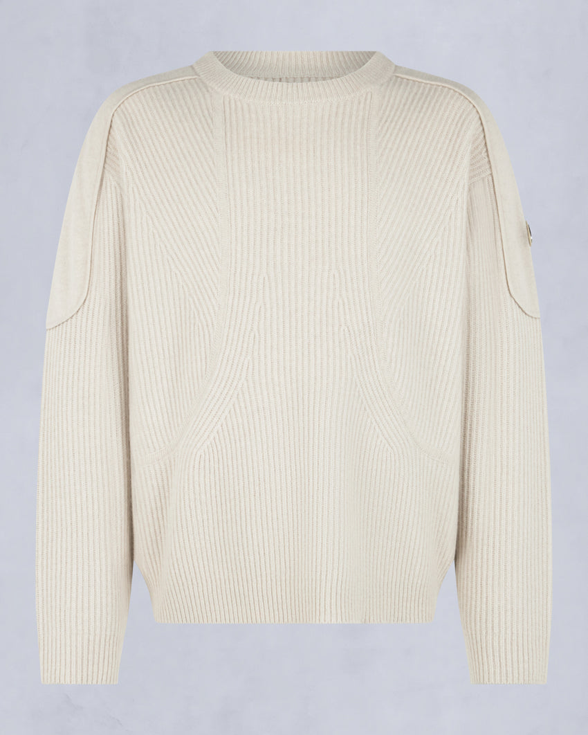 COLSON CREWNECK SWEATER-ALABASTER MELANGE