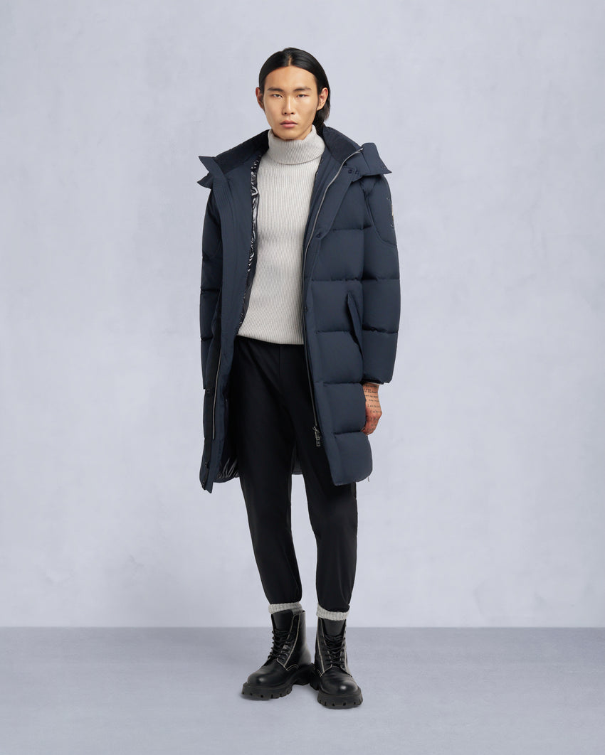 EVEREST LONG PUFFER-BLACK