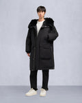 ORIGINAL DAWSON SHEARLING TRIM PARKA-BLACK/BLACK