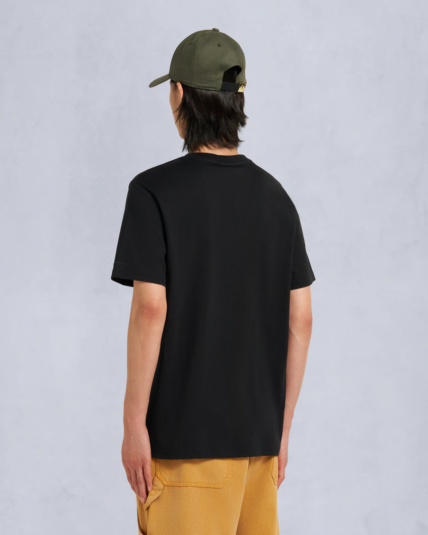CHAMBLEE LEAF TEE-BLACK
