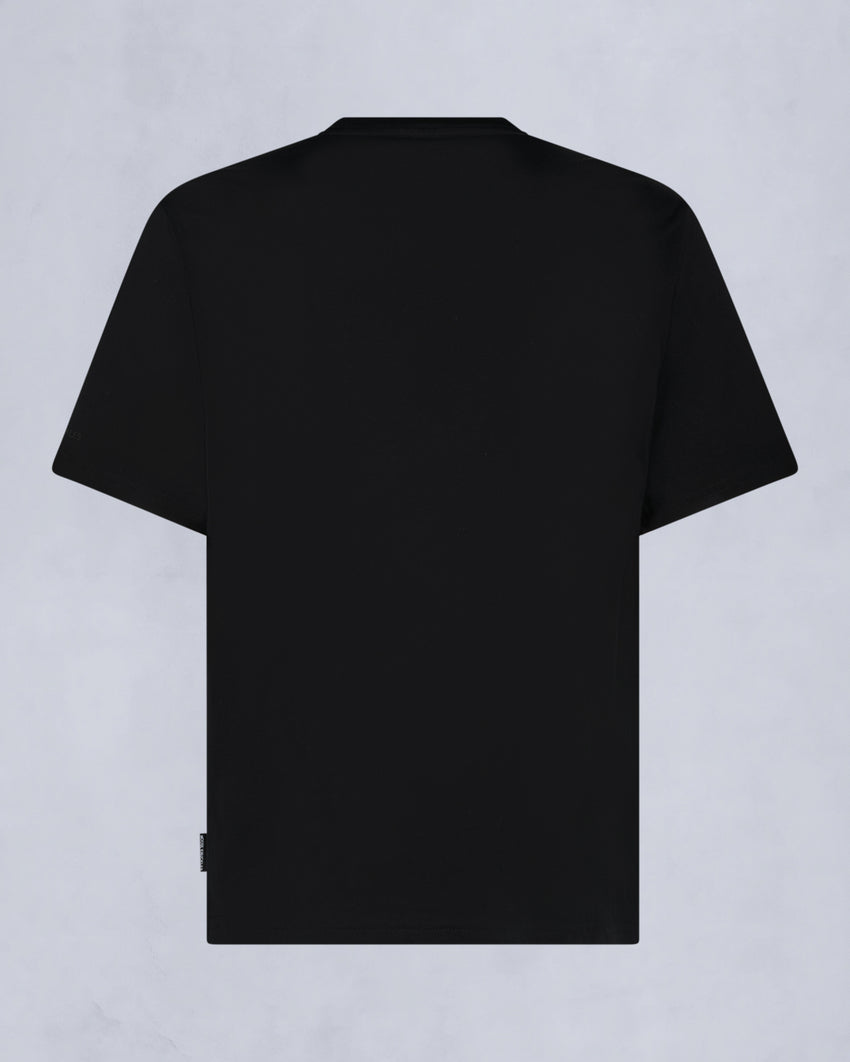 CHAMBLEE LEAF TEE-BLACK