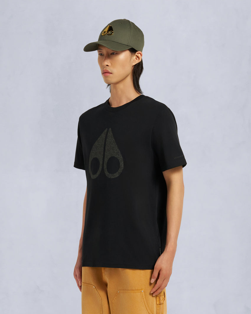 CHAMBLEE LEAF TEE-BLACK