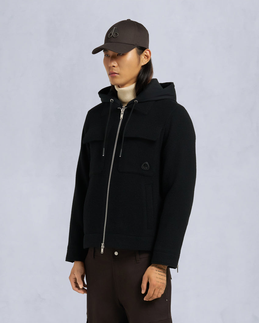 SNOWDON SHIRT JACKET-BLACK