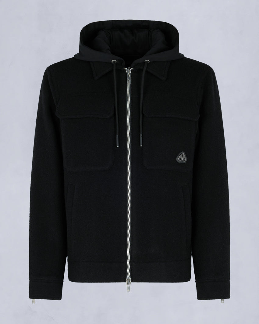 SNOWDON SHIRT JACKET-BLACK