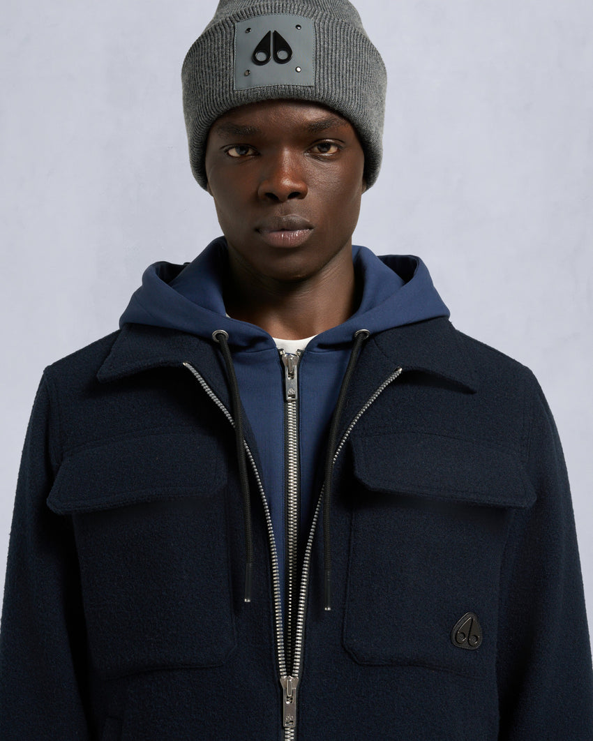 SNOWDON SHIRT JACKET-BLACK
