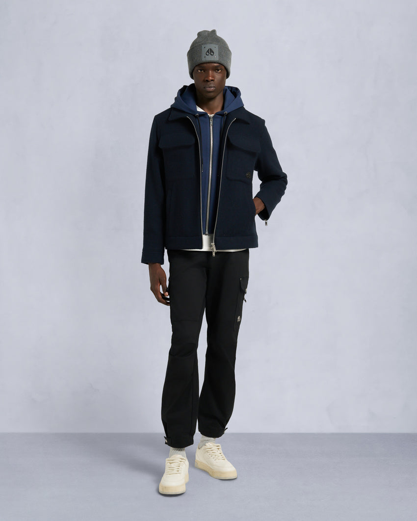 SNOWDON SHIRT JACKET-BLACK