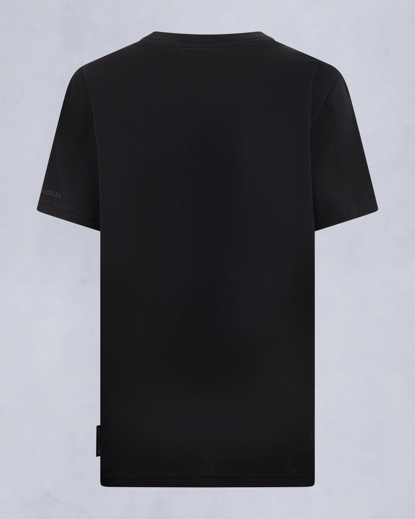 KIDS UNISEX CHAMBLEE LEAF TEE-BLACK